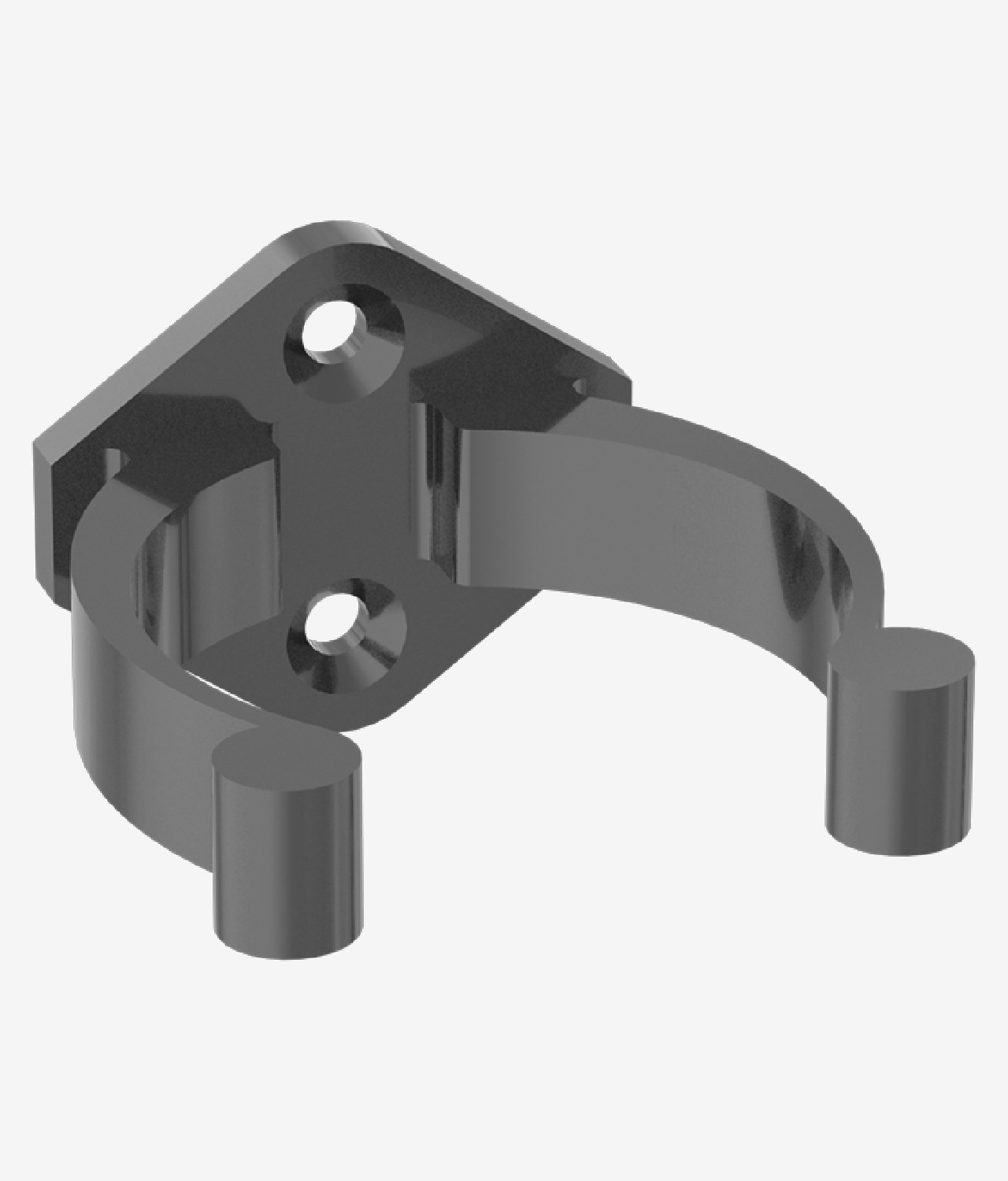 Plastic tube holder for 1 5/8" to 1 7/8" diameters